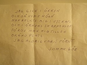 Johans (6 år) dikt